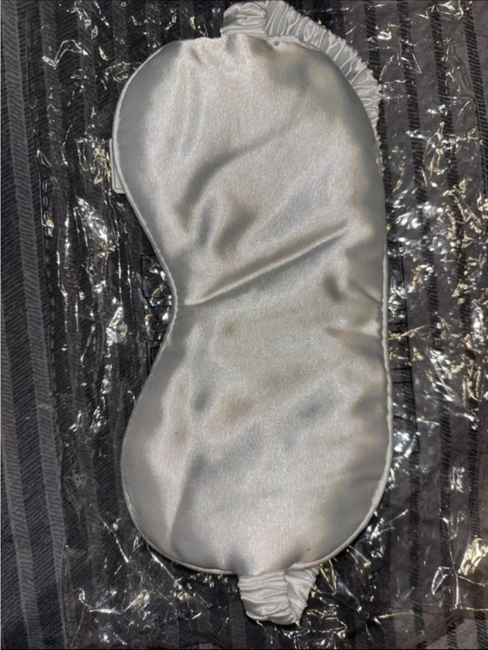 Bride Embellished Satin Sleep Mask - White